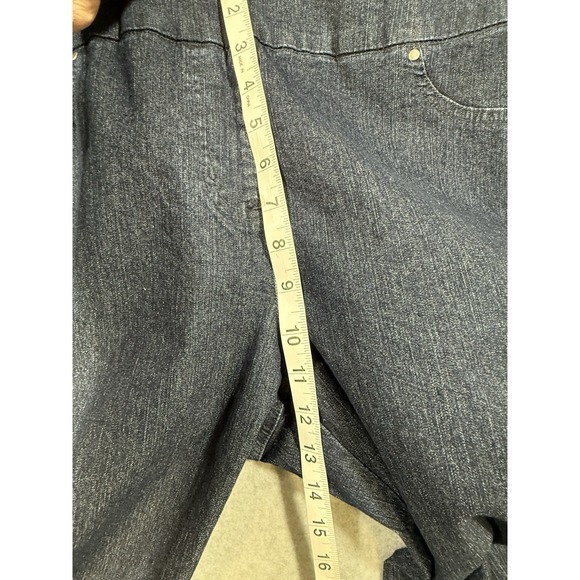 Ruby Rd. Slimming Size 14 Jeans Dark Wash Stretch Pull-On High Raise NWT - Picture 12 of 13